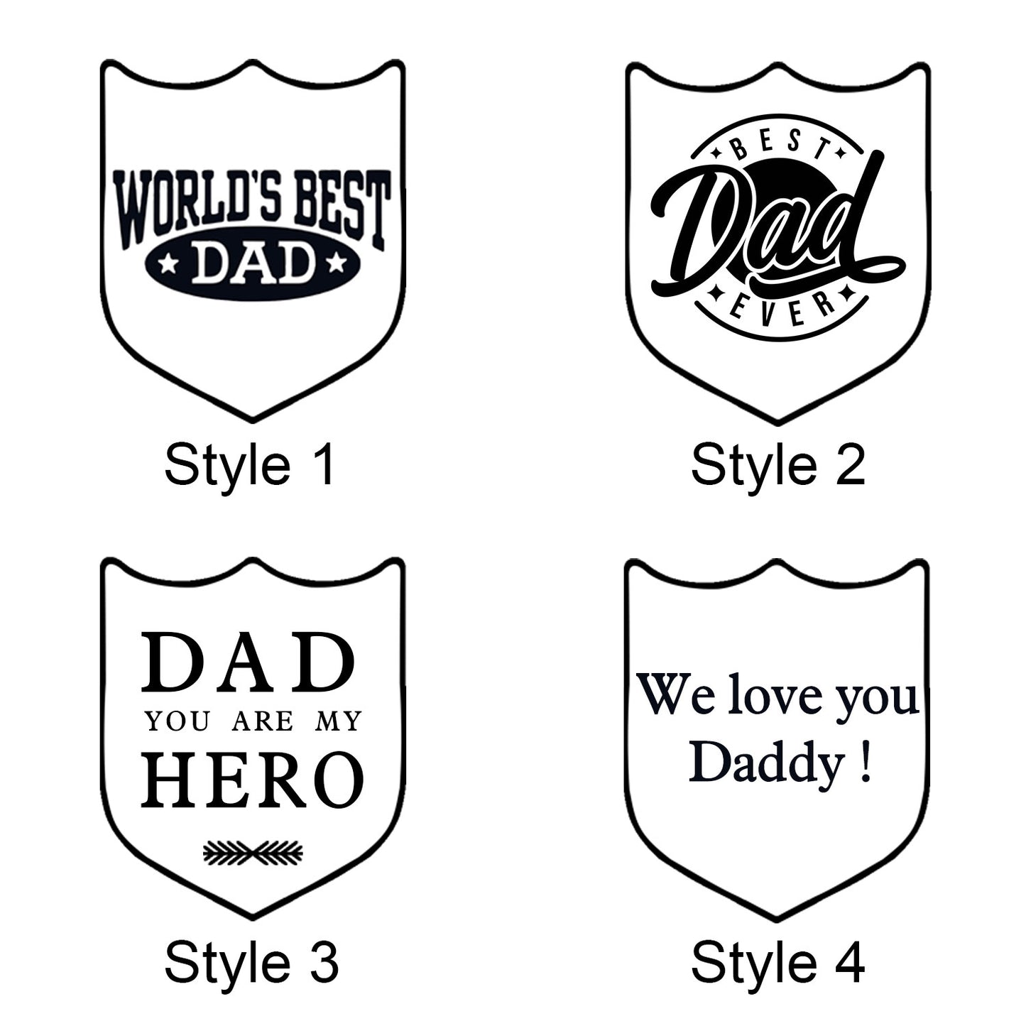 Custom Leather Shield Bracelet – Family Names (1–20)