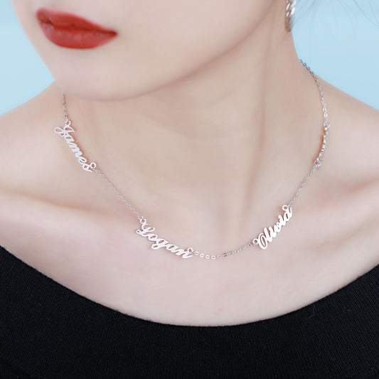 Name Necklace – Custom Upto 4 Names