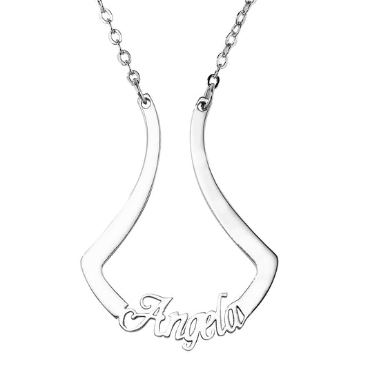 925 Silver Ring Holder Necklace – Custom Name Jewelry