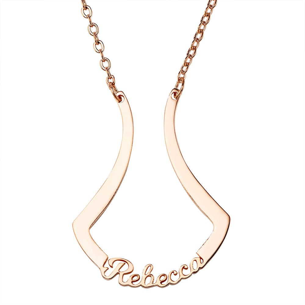 925 Silver Ring Holder Necklace – Custom Name Jewelry