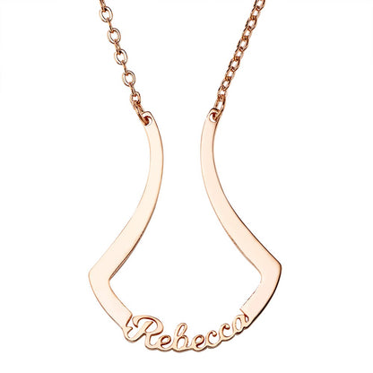 925 Silver Ring Holder Necklace – Custom Name Jewelry
