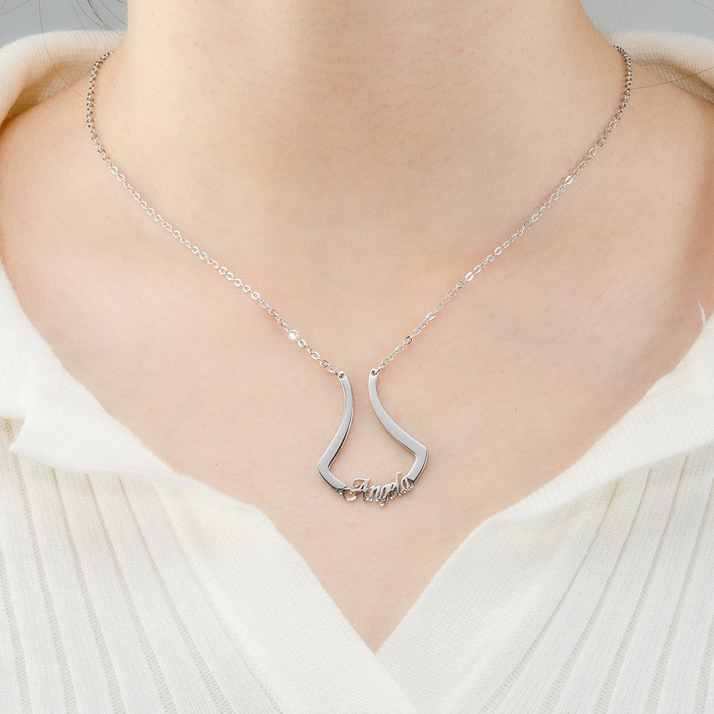 925 Silver Ring Holder Necklace – Custom Name Jewelry
