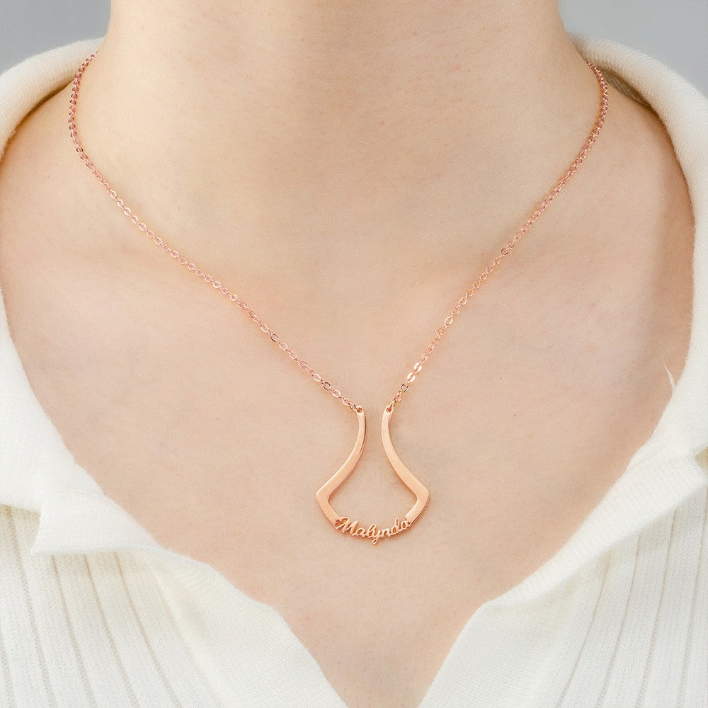 925 Silver Ring Holder Necklace – Custom Name Jewelry